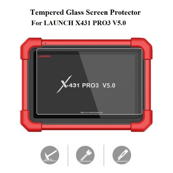 Tempered Glass Screen Protector Cover for LAUNCH X431 PRO3 V5.0 - Click Image to Close